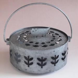 蚊取り線香入れ 蚊やり ブリキ おしゃれ ロウソク立て