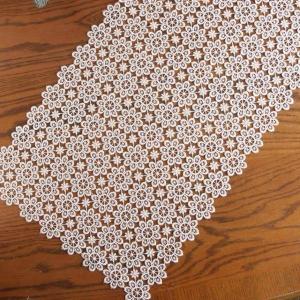 ドイツ製　アンティークレースセンタークロス アンティークレース風 ギュピールレース 刺繍レース テーブル