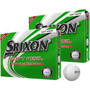 ゴルフ用品 ２ダース SRIXON スリクソン SOFT FEEL ソフト フィール おまけ付き (ホワイト)｜comfyfactory