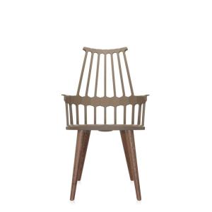 Kartell ダイニングチェア ヘーゼルナッツ W57/D60/H97/SH47cm カムバックチェア SFCH-K5954-15｜comfyfactory