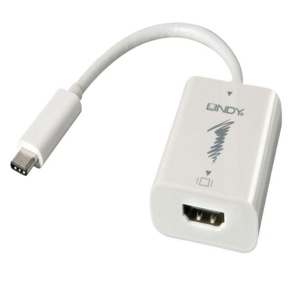 LINDY USB 3.1 TypeC - HDMI変換アダプタケーブル、Thunderbolt 3...