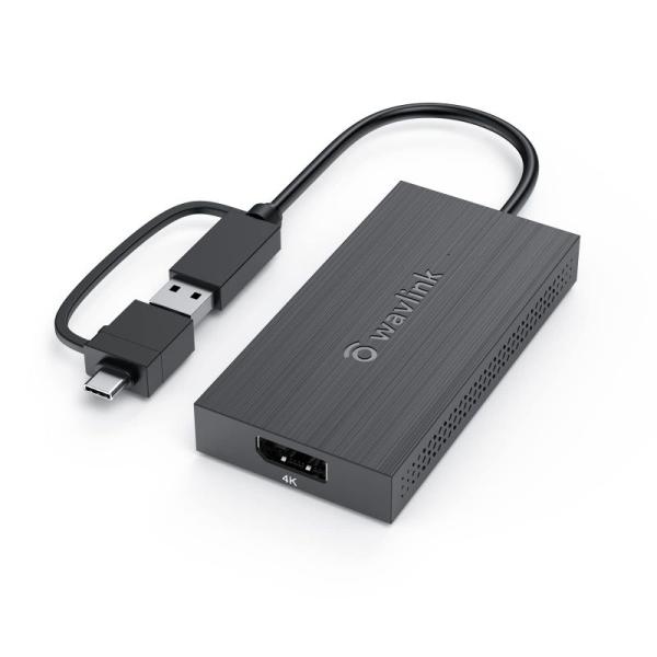 WAVLINK USB3.0 DisplayPort4Kディスプレイアダプター USB-C TO D...