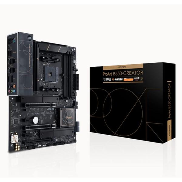 ASUSTek AMD B550 Ryzen AM4 CPU 対応コンテンツ制作者向け ATX マザ...