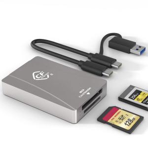 Cfexpress TypeB カードリーダー USB 3.2 Gen 2 10Gpbs CFexpressタイプBカード/SDメモリーカー｜comfyfactory