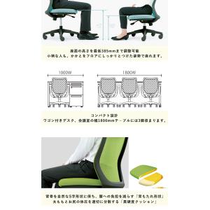 オカムラ オフィスチェア CG-M 肘なし メ...の詳細画像2