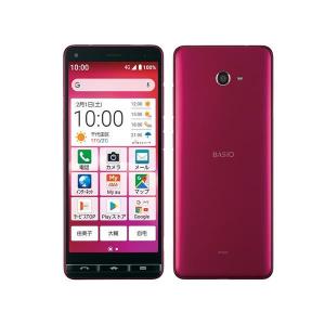 未使用 UQ mobile用 BASIO4 KYV47 ワインレッド