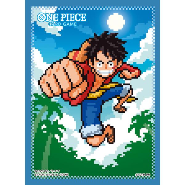 新品  ONE PIECEカードゲーム オフィシャルカードスリーブ 8 ルフィ（ドット）
