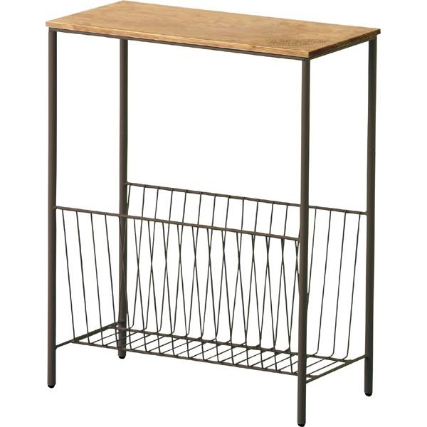 完成品 サイドテーブル 幅40cm 木製 収納 マガジンラック スリム ナイトテーブル ベッドサイド...