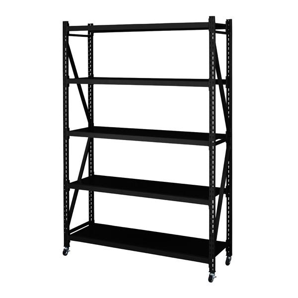 スチールラック 5段 オープンラック スリム ディスプレイラック 飾り棚 オープンシェルフ 棚 収納...