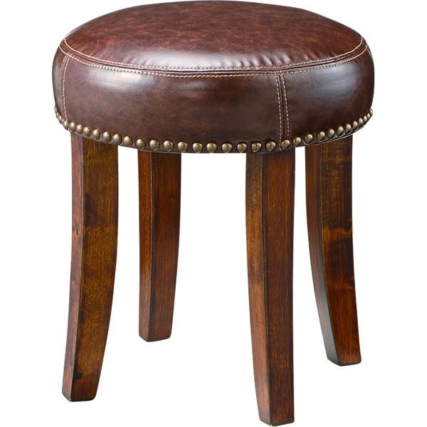 スツール 腰掛け 天然木 木製 レザー スツール イス 椅子 チェアー オットマン キッチン 台所 ...