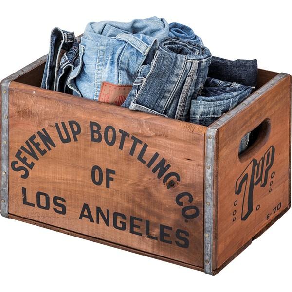 ウッドボックス Ｍ 木箱 収納ボックス 新聞ストッカー おもちゃ箱 ランドリーボックス 大容量 洗濯...