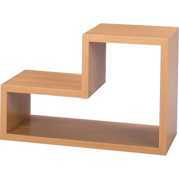 L字型 パズルラック 収納棚 ディスプレイ  北欧 モダン レトロ NA ナチュラル