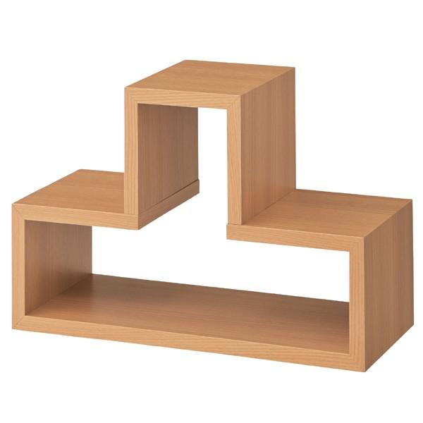 トツ パズルラック 収納棚 ディスプレイ  北欧 モダン レトロ NA ナチュラル