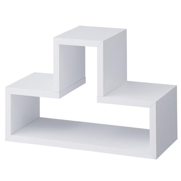 トツ パズルラック 収納棚 ディスプレイ  北欧 モダン レトロ WH ホワイト