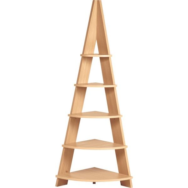 コーナーラック 5段 オープンラック ディスプレイラック オープンシェルフ 棚 収納 収納ラック キ...