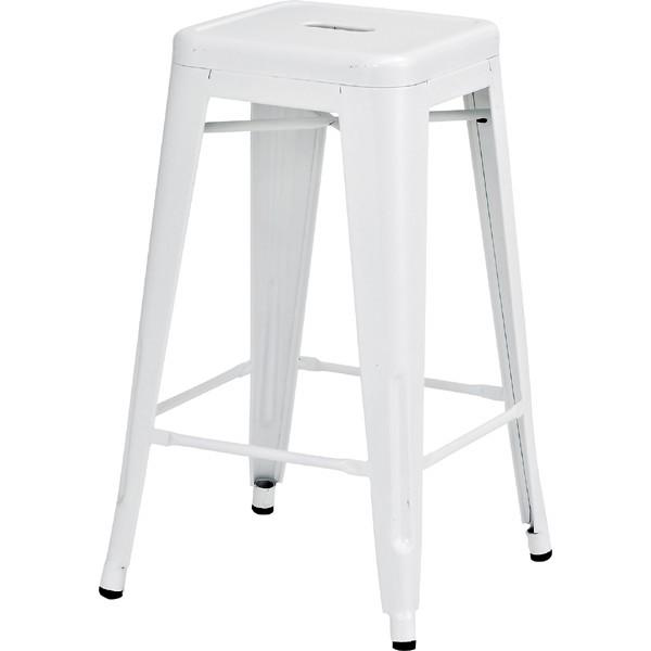 ハツール 腰掛け スチール スタッキングスツール 椅子 オットマン 玄関 キッチン 台所 リビング ...