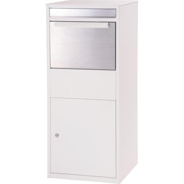 デリバリーボックス ホワイト 宅配ボックス 一戸建て用 大容量 置き配 受け取りボックス 鍵付き 置...