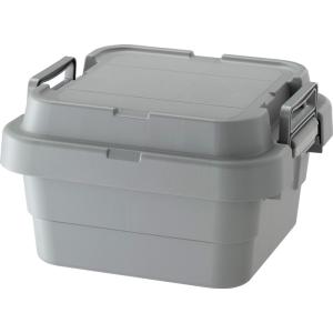 トランクカーゴS蓋 18L LOW TYPE グレー コンテナボックス トランクボックス キッチン収納 収納用品 収納家具 収納ケース プラスチック アウトドア 車載｜commitand