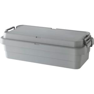 トランクカーゴS蓋 40L LOW TYPE グレー コンテナボックス トランクボックス キッチン収納 収納用品 収納家具 収納ケース プラスチック アウトドア 車載｜commitand