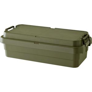 トランクカーゴS蓋 40L LOW TYPE カーキ コンテナボックス トランクボックス キッチン収納 収納用品 収納家具 収納ケース プラスチック アウトドア 車載｜commitand