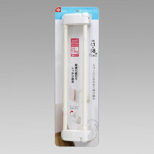 伸縮バスタオル掛け（ウルトラマグネット） トイレ 洗面所 バスルーム キッチン タオルハンガー タオ...