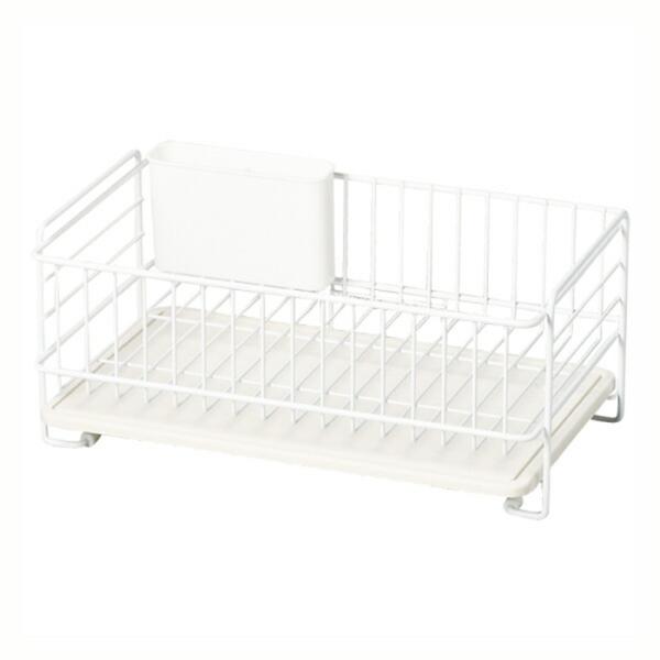 スキット 珪藻土トレー水切りバスケットスリム ホワイト 水切りラック ディッシュラック おしゃれ キ...