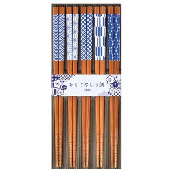 来客用スス竹吉祥文 5Ｐ 5本セット 竹 箸 日本製 おしゃれ はし chopstick プレゼント...
