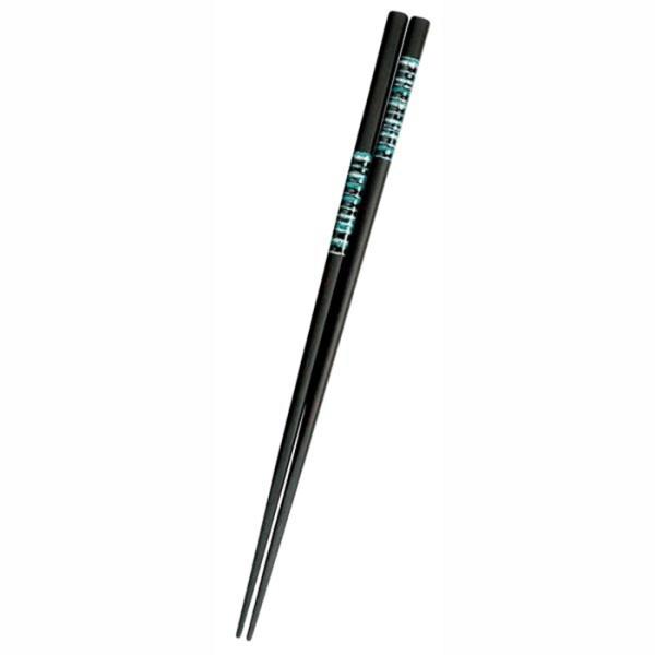 先角まだら 青 23cm 天然木 箸 日本製 おしゃれ はし chopstick プレゼント父の日 ...