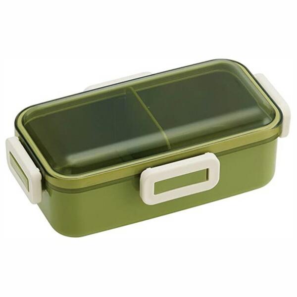 レトロフレンチ 抗菌 ふわっと弁当箱 グリーン ランチボックス 仕切り付き 電子レンジOK 食器洗浄...