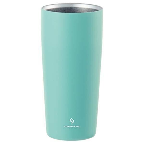 クリーンパウダー 真空二重タンブラー 630mL ミント 保温 保冷 コップ ビールグラス ビアグラ...