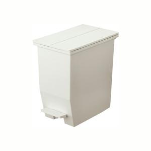 SOLOW ペダルオープンツイン20L ホワイト ゴミ箱 ダストボックス くず入れ ごみ入れ ペダル 抗菌加工 ふた付き 蓋付き おしゃれ 日本製｜commitand