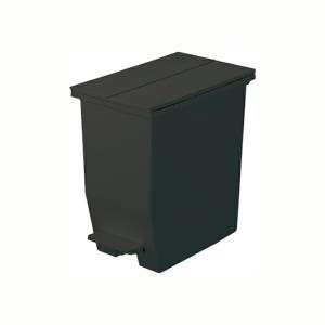 SOLOW ペダルオープンツイン20L ブラック ゴミ箱 ダストボックス くず入れ ごみ入れ ペダル 抗菌加工 ふた付き 蓋付き おしゃれ 日本製｜commitand