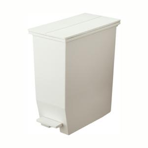 SOLOW ペダルオープンツイン35L ホワイト ゴミ箱 ダストボックス くず入れ ごみ入れ ペダル 抗菌加工 ふた付き 蓋付き おしゃれ 日本製｜commitand