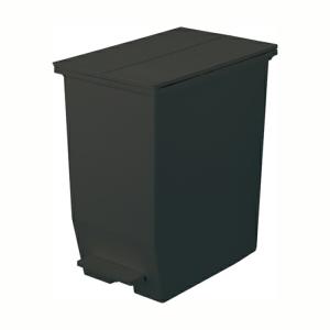 SOLOW ペダルオープンツイン45L ブラック ゴミ箱 ダストボックス くず入れ ごみ入れ ペダル 抗菌加工 ふた付き 蓋付き おしゃれ 日本製｜commitand