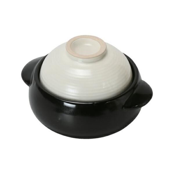 蓋が取り皿になる一人用土鍋 しろ レンゲ付 小さい土鍋 プチ土鍋 おしゃれ どなべ