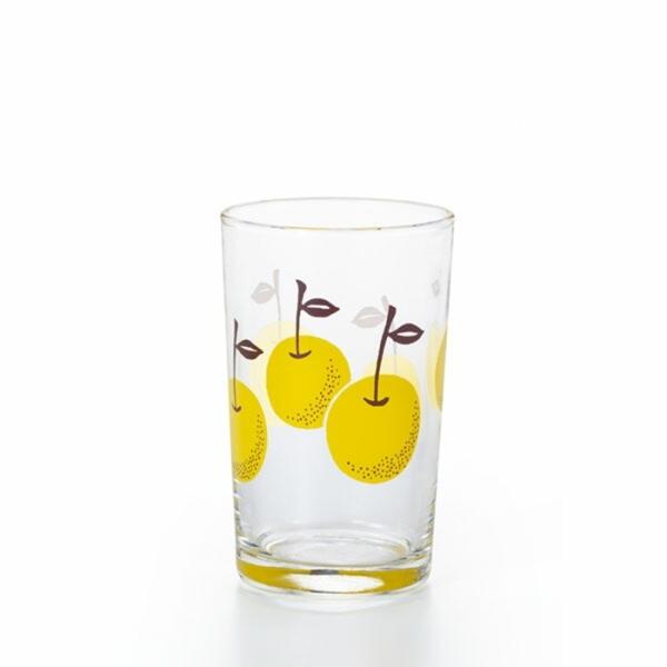 アデリア レトロ 中コップ 梨 コップ グラス