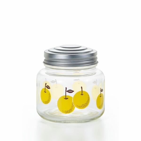 アデリア レトロ ボンボン入れ ミニ 梨 保存容器 キャニスター ガラス容器 保存ビン ガラス保存容...