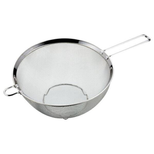 アットアクア ステンレス製ストレーナーザル(足付)21cm キッチンツール 湯切りざる 水切りざる ...