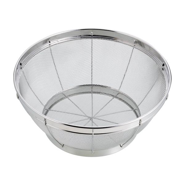 アットアクア ステンレス製キッチンザル31cm 水切り ざる ザル 丸ざる 湯切り
