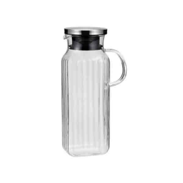 スクエアサーバー把手付き ピッチャー 水差し 冷蔵庫 ドアポケット スッキリ収納 ティーポット お茶...