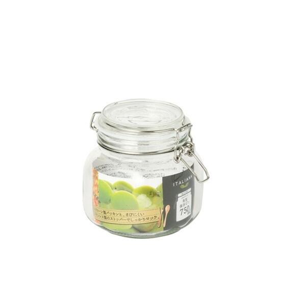 イタリアーナ 角型保存ビン750mL 保存容器 キャニスター ガラス容器 梅酒瓶 果実酒 保存ビン ...