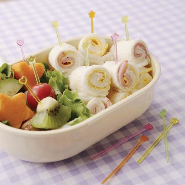 クリアピック 100本入 フードピック フルーツピック お弁当 飾り串 串 お弁当グッズ お弁当ピッ...