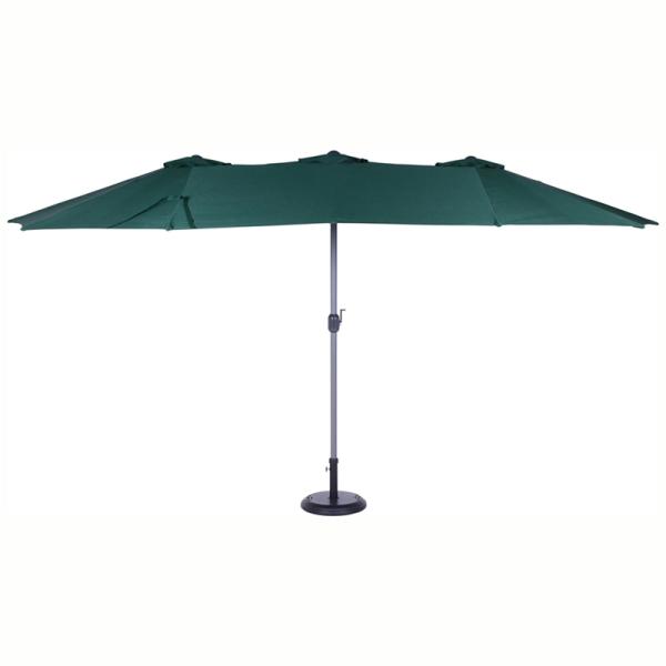 ツインパラソル グリーン 日よけ パラソル ガーデニング 庭 エクステリア ガーデンファニチャー バ...