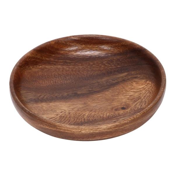 6個入り アカシアトレー ラウンド S ランチプレート 木製 キッチン 食卓 食器 お皿 トレー ラ...