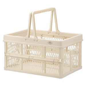 6個セット まとめ買い 折りたたみコンテナ Lサイズ ホワイト 収納ボックス 収納ケース キャンプ 屋外 屋内 アウトドア 折り畳み 段積み 積み重ね スタッキング｜commitand