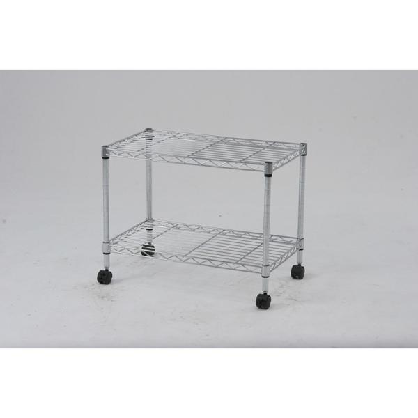 メタルTVラック 2段 テレビラック 幅60cm キャスター付き リビングラック TV台 テレビ台 ...