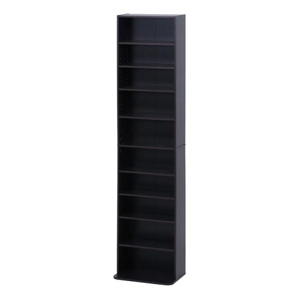 CD DVDラック 多目的棚 本棚 収納棚 オープンラック 幅42cm ハイタイプ  スリム 大容量...