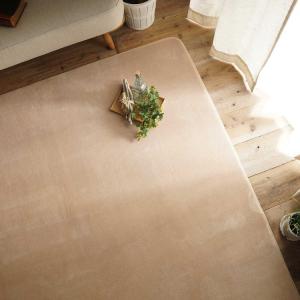 95x140cm ホリデープラス サンド ラグ マット リビングラグ 洗える すべり止め オールシーズン はっ水 撥水 低反発ウレタン モダン 床暖 ホットカーペット｜commitand