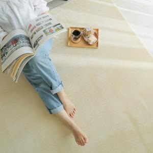 190x240cm ホリデープラス ロングビーチ ラグ マット リビングラグ すべり止め加工 はっ水 撥水 洗える オールシーズン ホットカーペット 床暖房 高級感｜commitand