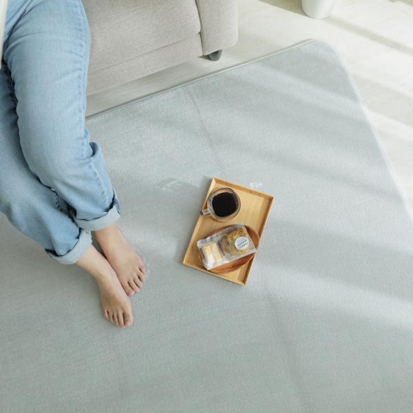 130x190cm ホリデープラス ストーン ラグ マット リビングラグ すべり止め加工 はっ水 撥...